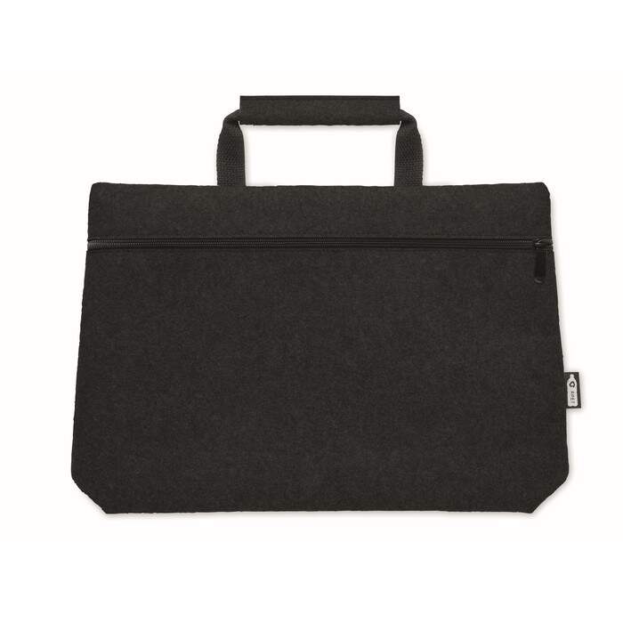 RPET vilt laptop tas met rits sample