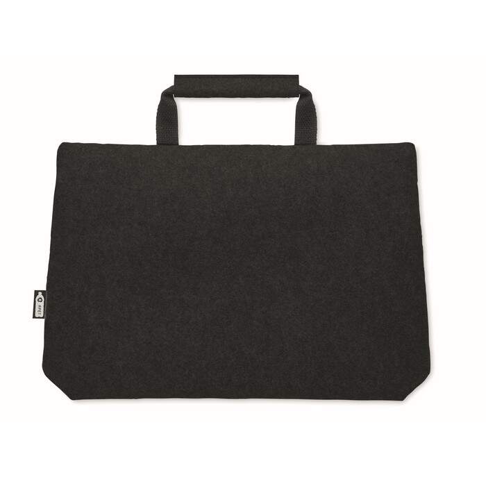 RPET vilt laptop tas met rits sample