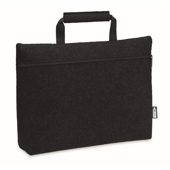 RPET vilt laptop tas met rits sample