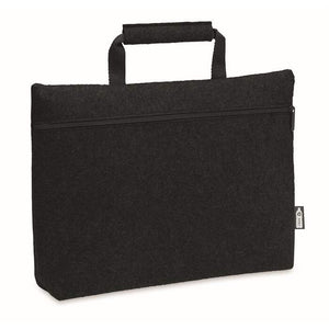 RPET vilt laptop tas met rits zwart 4 kleuren tp 10244