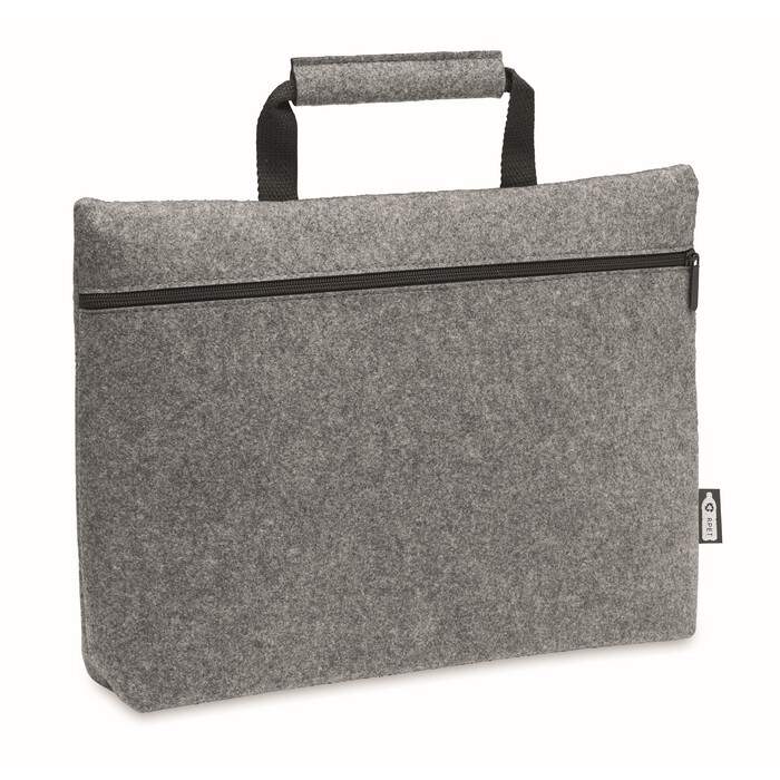 RPET vilt laptop tas met rits sample