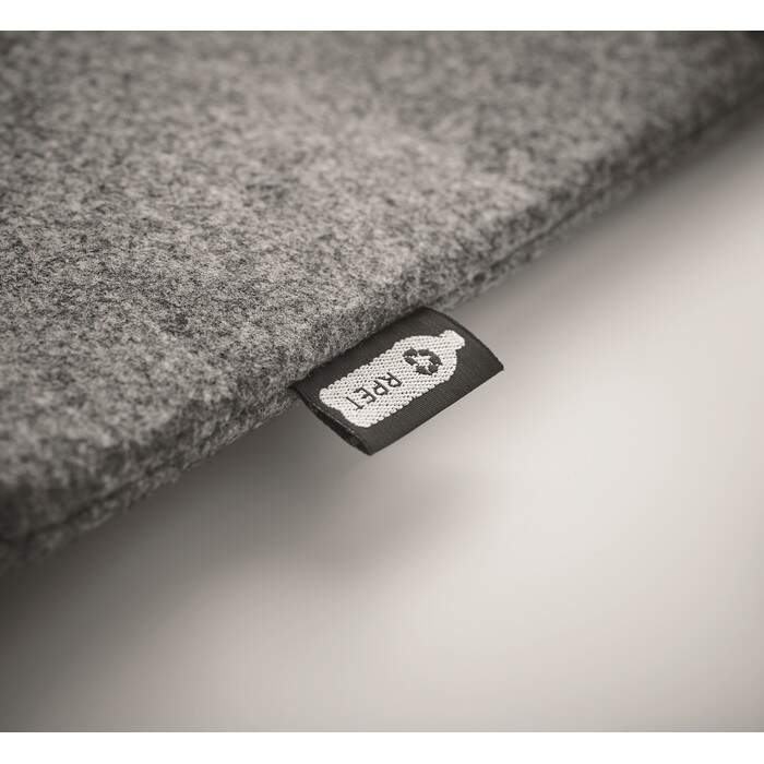 RPET vilt laptop tas met rits sample
