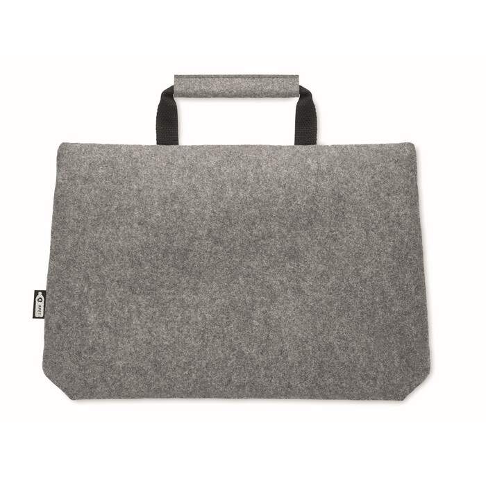 RPET vilt laptop tas met rits sample