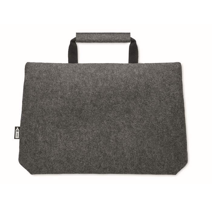RPET vilt laptop tas met rits sample
