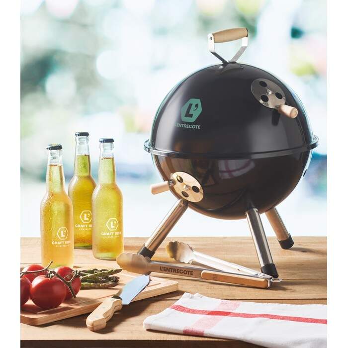 Roestvrijstalen barbecue tang bedrukken