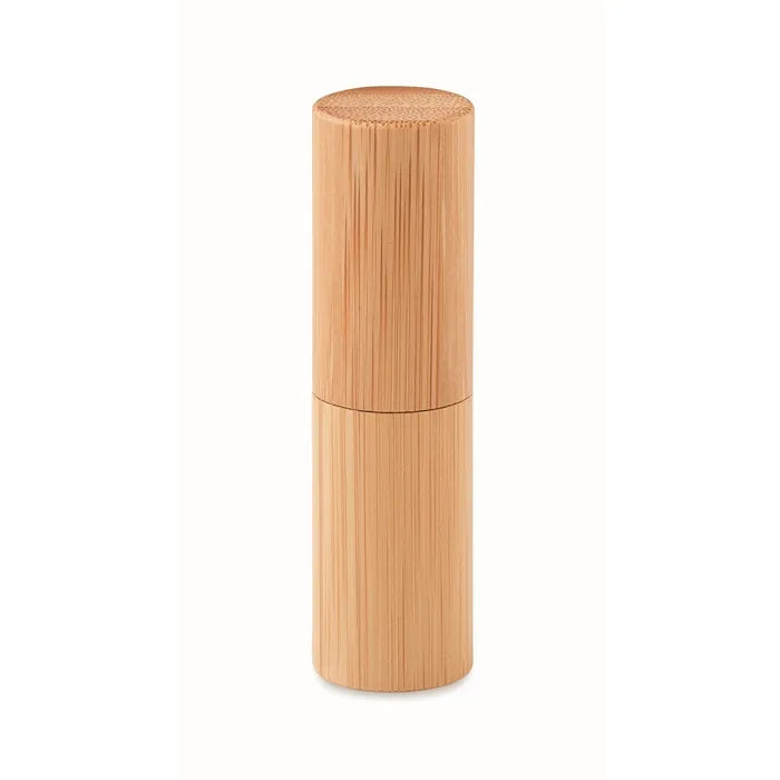 Lippenbalsem in bamboe tube GLOSS LUX  met opdruk
