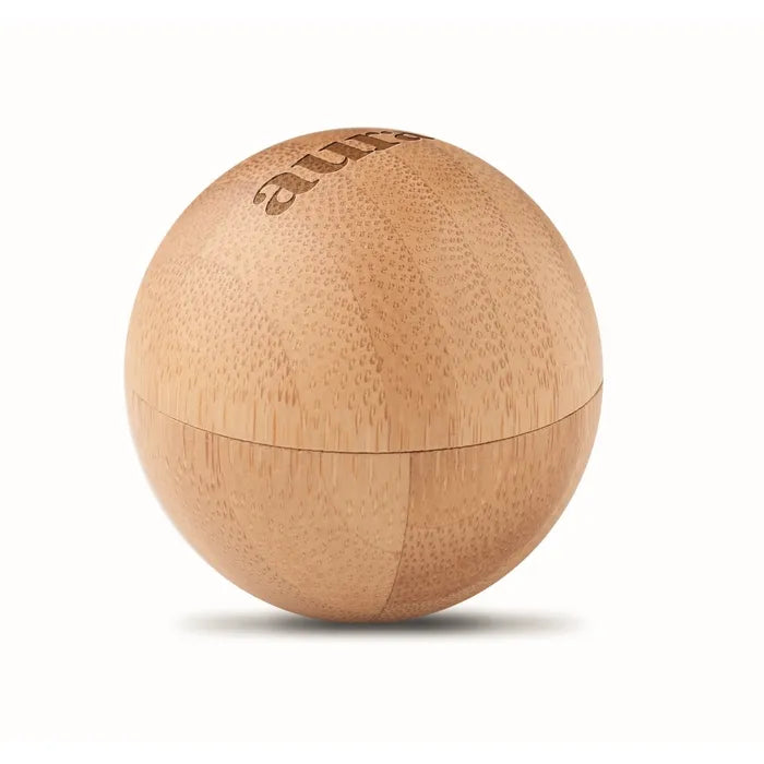 Lippenbalsem in bamboe doosje SOFT LUX  met opdruk