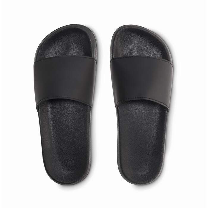 Slippers anti-slip maat 38/39 zwart onbedrukt 11639