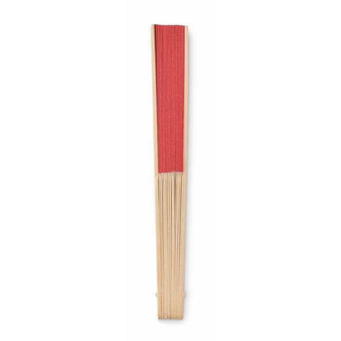 Waaier bamboe rood 2 kleuren tp 13084