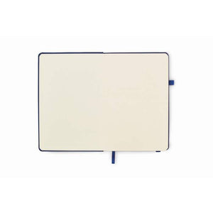 Gerecycled PU A5 notitieboek wit onbedrukt 4317