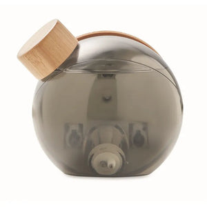 Water bamboe LCD klok DROPPY LUX  met opdruk