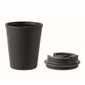 Gerecyclede PP beker 300 ml wit onbedrukt 4335