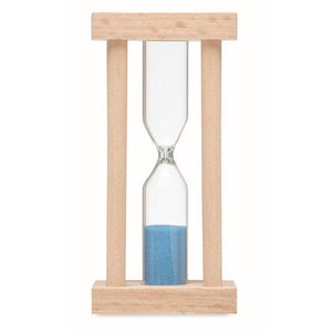 Houten zandloper 3 minuten hout 4 kleuren tp 5333