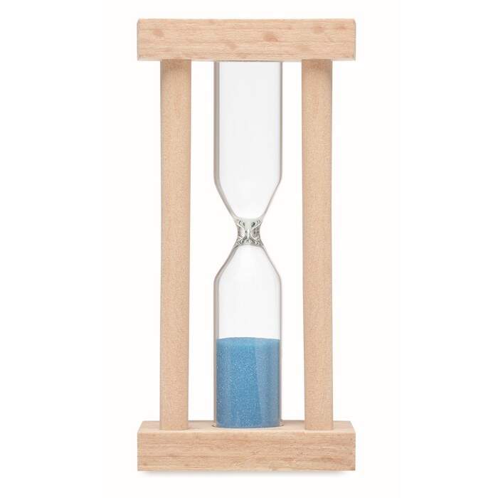 Houten zandloper 3 minuten sample