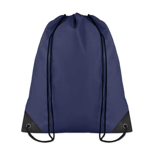 Rugzakje met koord blauw 1 kleur zd 10548