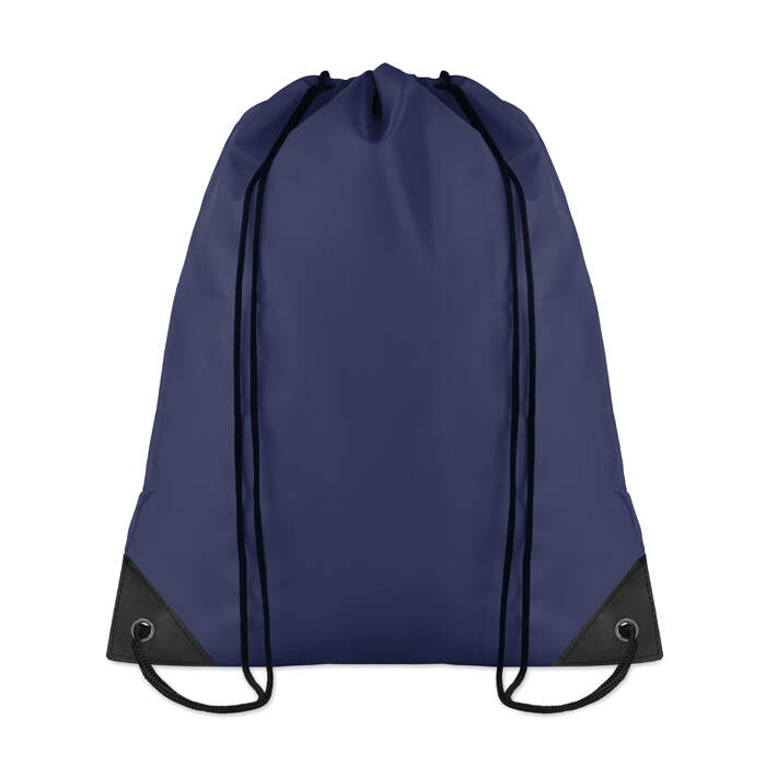 Rugzakje met koord blauw 1 kleur zd 10548