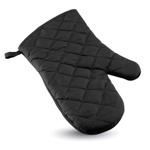 Katoenen ovenwant zwart 2 kleuren tr 5881