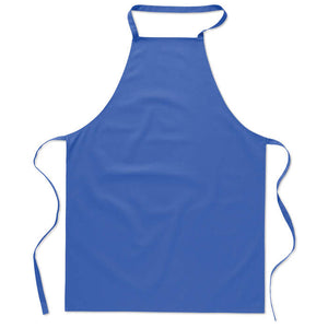 Katoenen keukenschort zwart 4 kleuren zd 5874