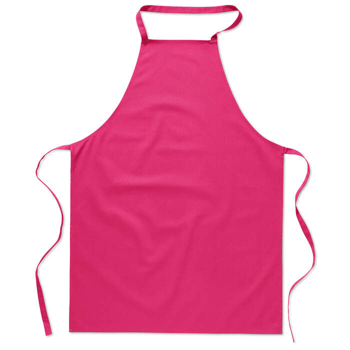 Katoenen keukenschort zwart 1 kleur tr 5867