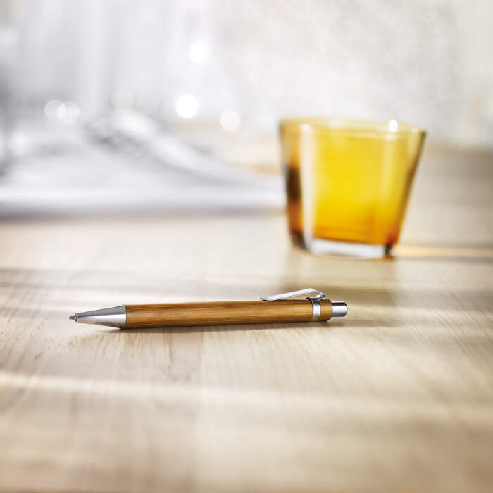 Pen van bamboe bedrukken