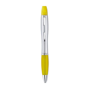 2-in-1 balpen geel 3 kleuren tp 73