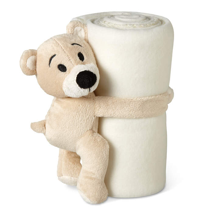 Fleece deken met beer   sample