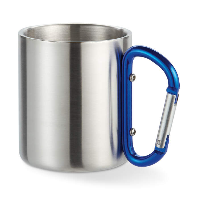 Dubbelwandige mok in blauw of zwart   sample