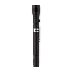 Uitschuifbare aluminium zaklam STRECH-TORCH zwart 1 kleur tp 12728