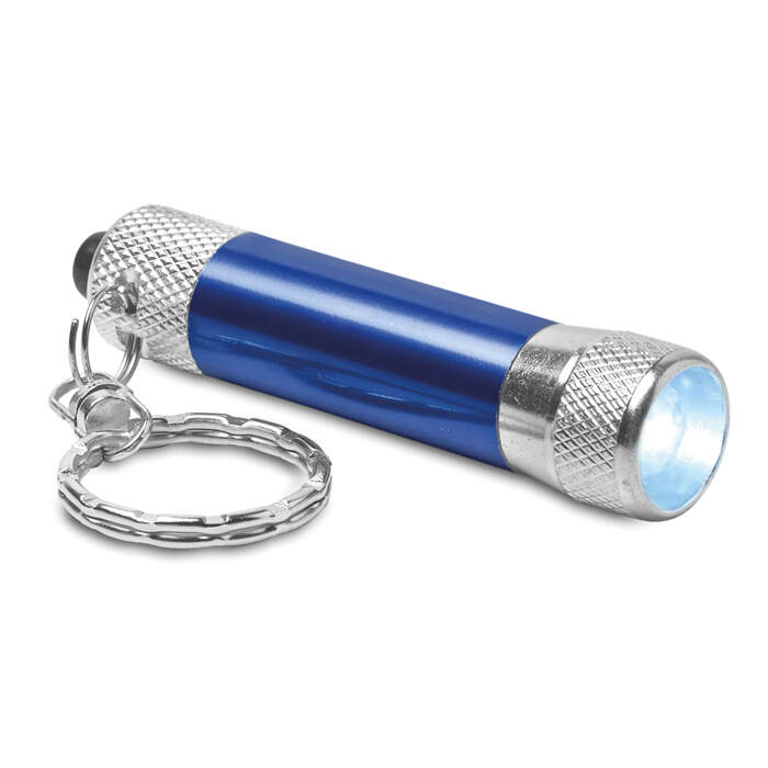 Sleutelhanger met zaklampje ARIZO zwart 4 kleuren tp 11470