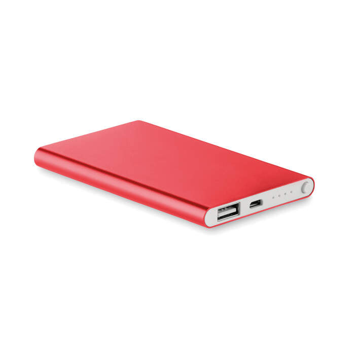 Alu PowerBank 4000mAh blauw Graveren 594