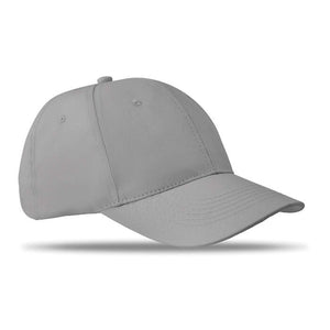 Katoenen baseball cap grijs 1 kleur tr 5784