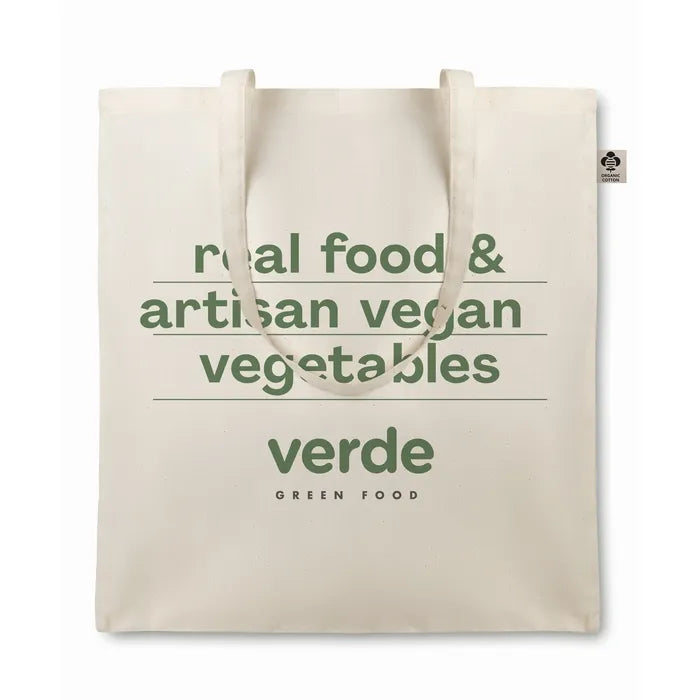 Katoenen boodschappentas ORGANIC COTTONEL  met opdruk