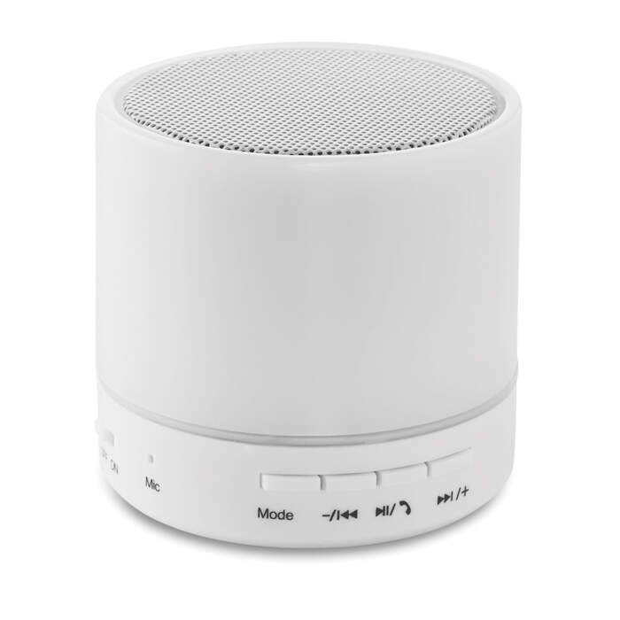 Ronde bluetooth luidspreker bedrukken