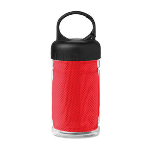 Drinkfles tritan met handdoek rood 3 kleuren tr 3138