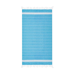Katoenen hamamdoek blauw onbedrukt 5853
