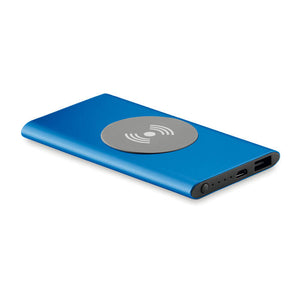 Draadloze Powerbank POWER&WIRELESS zilver onbedrukt 2982