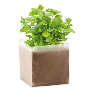 zak met basilicumzaadjes BASIL bedrukken
