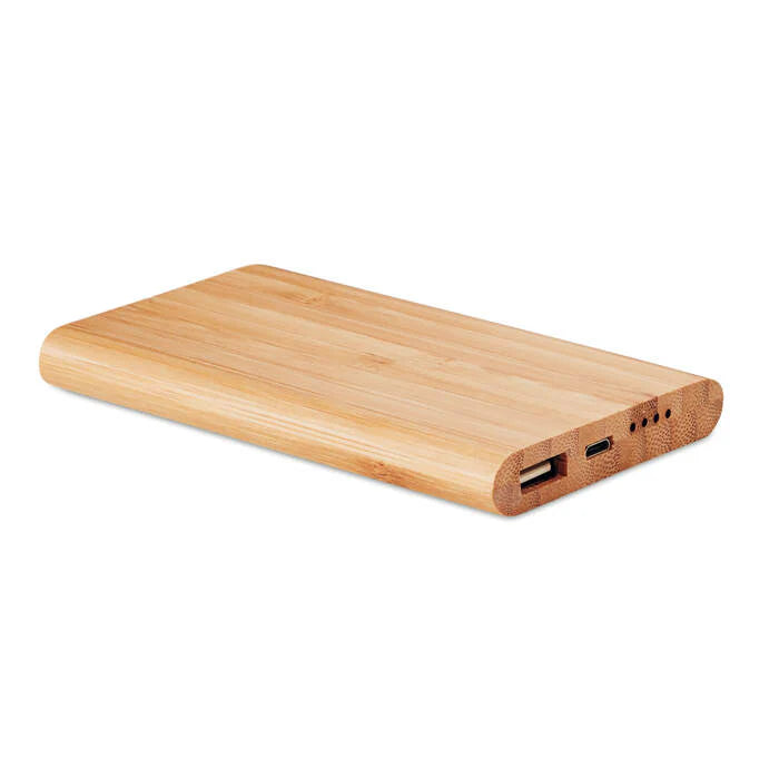Bamboe powerbank 4000 mAh sample