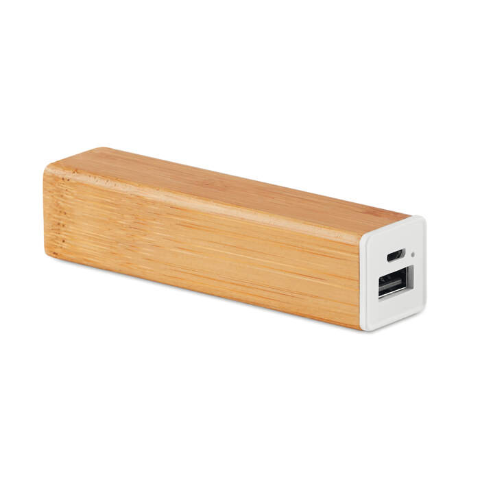 2200 mAh Bamboe powerbank hout Graveren 43