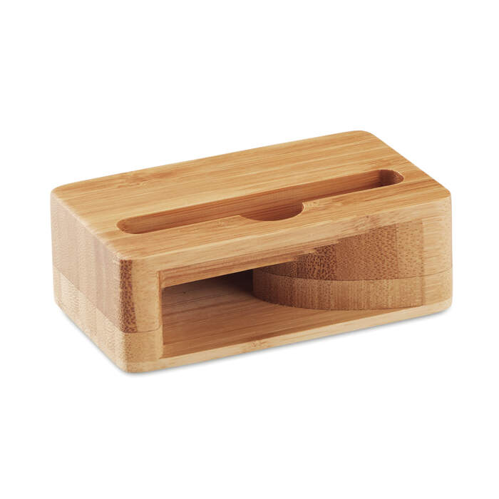 Telefoonstandaard versterker hout 2 kleuren tp 12403