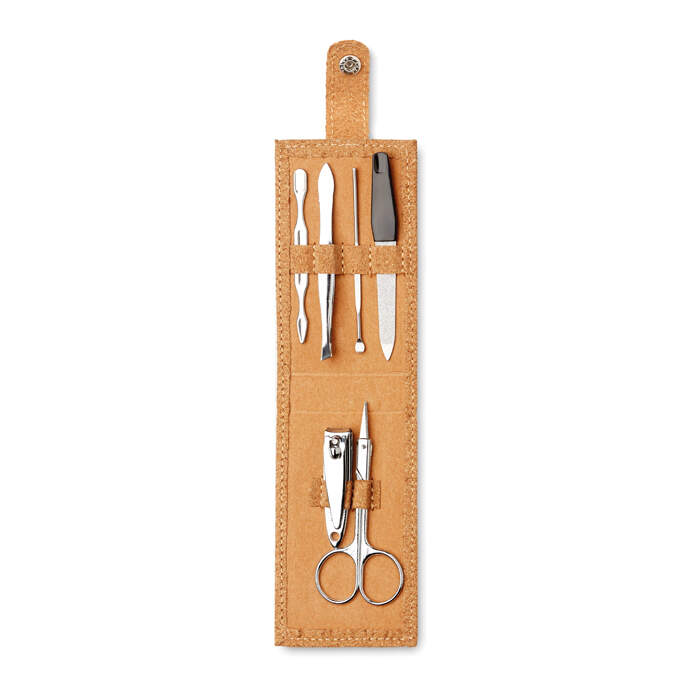 Manicure set in kurk etui sample