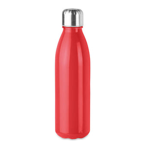 Glazen drinkfles beige onbedrukt 4482