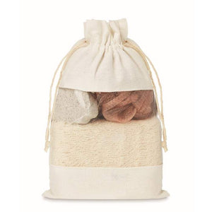 Badset in katoenen pouch bedrukken