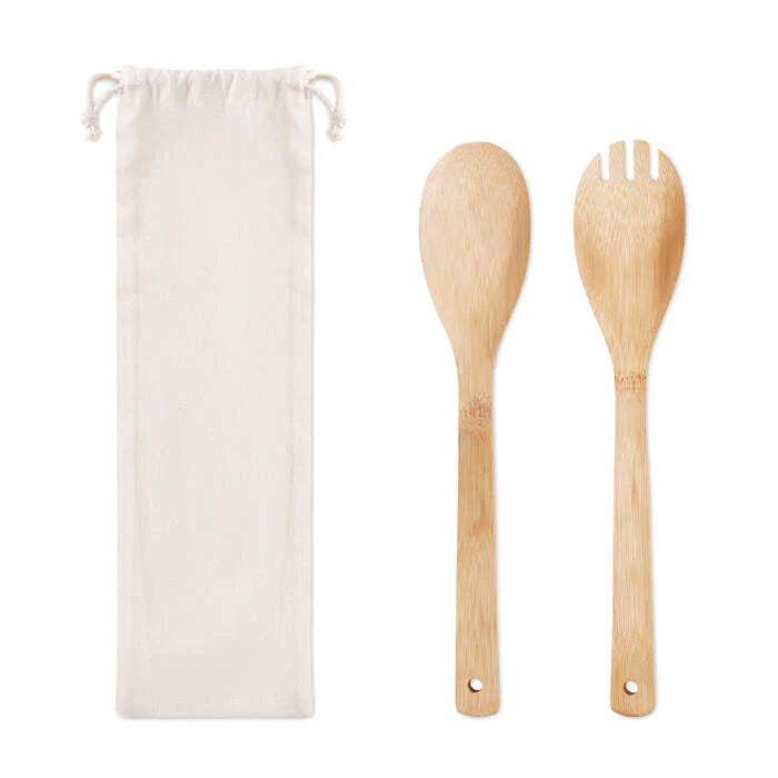 Bamboe saladebestek sample