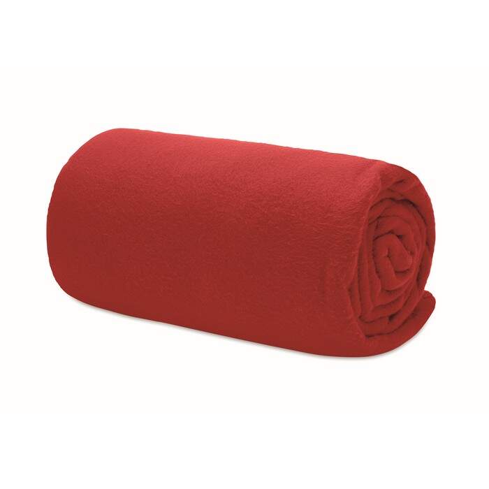 RPET fleece reisdeken MUSALA RPET rood 3 kleuren zd 10139