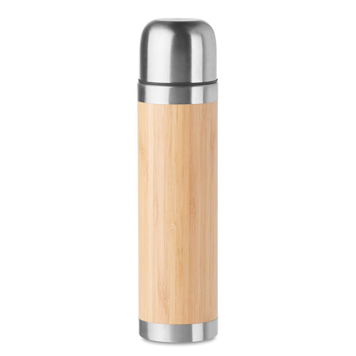 Thermosfles met bamboe bedrukken