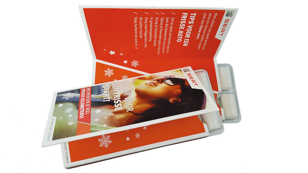 Sportlife Kauwgom 12 pack met enkele flap bedrukken