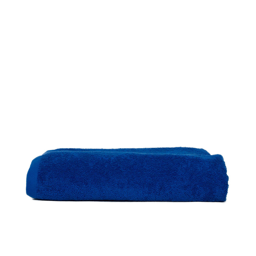 Strandlaken XL 100x210 donkerblauw Borduren 12125