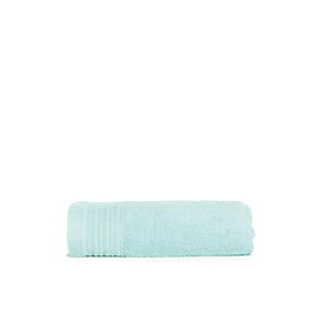 Handdoek 100x50 cm turquoise Borduren 4877