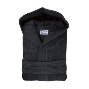 Velours badjas met kapuchon bedrukken
